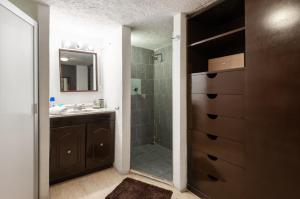 Kylpyhuone majoituspaikassa Suite 5A, Altavista, Garden House, Welcome to San Angel