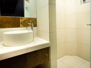 Koupelna v ubytování Hotel Rose Ensenada