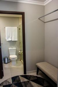 Et badeværelse på JF Apartments