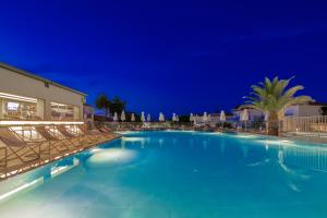 a large swimming pool in a tropical setting at Katerina Palace Hotel in Argassi