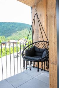 Balkon lub taras w obiekcie Apartment Bergsee