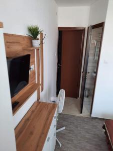 TV a/nebo společenská místnost v ubytování Fiesta Apartman