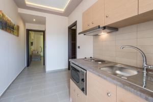 A kitchen or kitchenette at Zoi Apartments