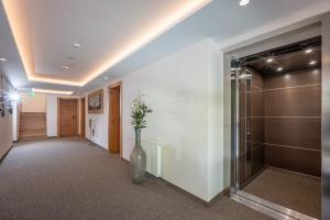 חדר רחצה ב-Hotel Pension Alpengruß