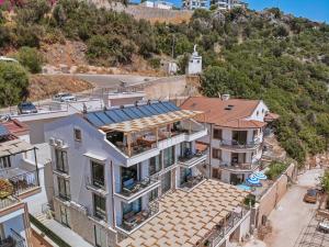 an aerial view of a building at Mare Vista Apart in Kaş