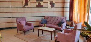Posezení v ubytování Fayoum Hotel