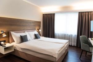 Katil atau katil-katil dalam bilik di Hotel Polo