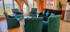 Posezení v ubytování Fayoum Hotel