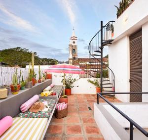 Uma varanda ou terraço em Casa Amberes
