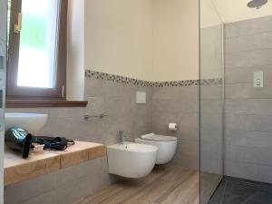 Koupelna v ubytování Agriturismo Il Cornio + 25 fotografií