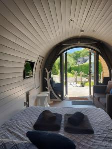 Posezení v ubytování Seren Garden Pod