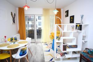 Posezení v ubytování B&M Apartment