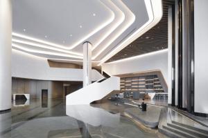 Vstupní hala nebo recepce v ubytování Crowne Plaza Wuhan Optics Valley by IHG