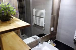 Kúpeľňa v ubytovaní Zakodomki Apartement Pyzdra