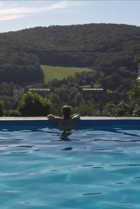 Swimmingpoolen hos eller tæt på Etno Apartment Vrdnik