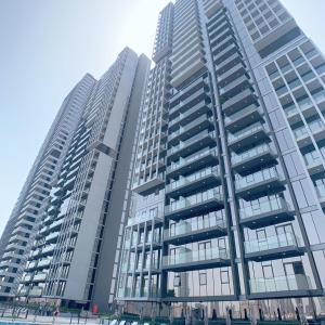 a group of tall buildings in a city at Great City View High floor Brand New Apartment in Dubai