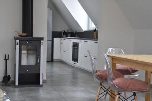 Kuchyňa alebo kuchynka v ubytovaní Vila Vlaštovka