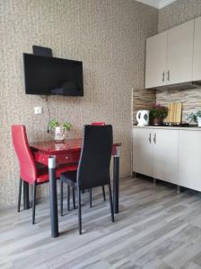 Kuchyň nebo kuchyňský kout v ubytování Guesthouse Litoros