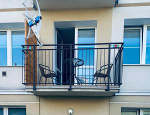 Balkón alebo terasa v ubytovaní Apartament Basia