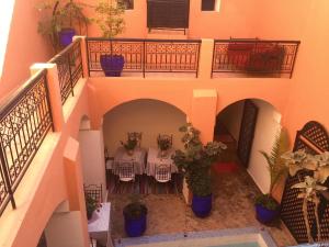 Balkón nebo terasa v ubytování Riad Dar Lilas