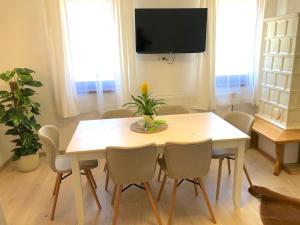 TV a/nebo společenská místnost v ubytování Gästeapartments Rossatz