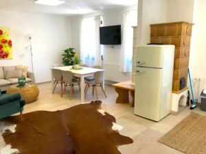 Kuchyň nebo kuchyňský kout v ubytování Gästeapartments Rossatz