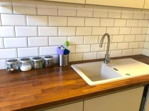 Kuchyň nebo kuchyňský kout v ubytování Gästeapartments Rossatz + 37 fotografií