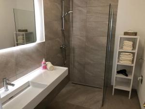 Koupelna v ubytování Gästeapartments Rossatz