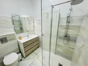Phòng tắm tại Apartamento María Pita