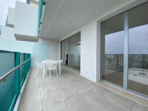 Balkón nebo terasa v ubytování Podium