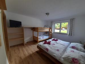 Postel nebo postele na pokoji v ubytování Apart Anna