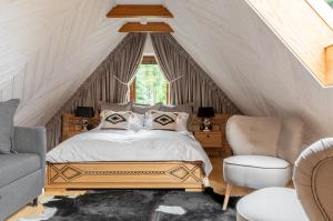 Posteľ alebo postele v izbe v ubytovaní Willa MAJA Relax pod Giewontem APARTZAKOP