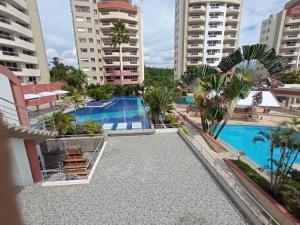 Bazén v ubytování Departamento 4 habitaciones 12 personas vista al mar 8vo piso Playa Almendro nebo v jeho okolí
