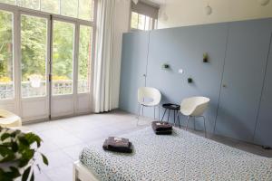 Ruang duduk di PLANT BASED b&b central Bruges