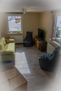 Posezení v ubytování Ferienhaus Fux