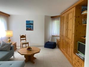Posezení v ubytování Ferienwohnung Runca