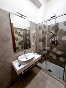 Koupelna v ubytování Kleade B&B