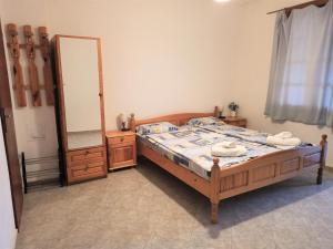 Postel nebo postele na pokoji v ubytování Room for two in House of relax Ahtopol