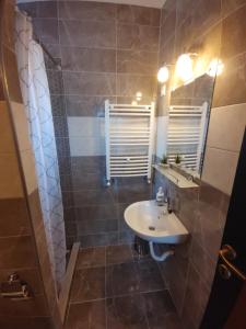 Koupelna v ubytování Fiesta Apartman
