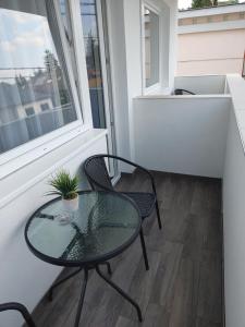 Balkón nebo terasa v ubytování Fiesta Apartman