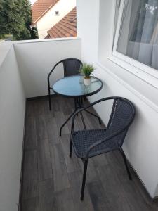 Balkón nebo terasa v ubytování Fiesta Apartman