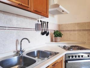 Kuchyň nebo kuchyňský kout v ubytování Apartment Soline