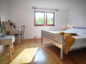 Postel nebo postele na pokoji v ubytování Apartment Soline