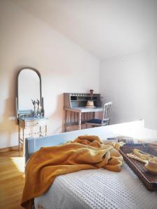 Postel nebo postele na pokoji v ubytování Apartment Soline