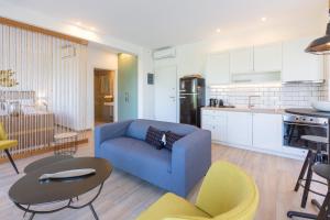 A kitchen or kitchenette at Two Olive Trees - Deluxe Apartments