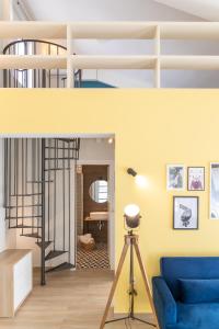 A seating area at Two Olive Trees - Deluxe Apartments