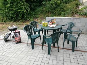 Patio nebo venkovní prostory v ubytování Apartmán u kolejí I