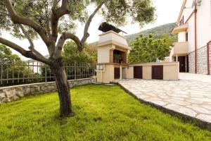 a house with a tree in the yard at Apartment in Ravni - Istrien 8872 in Ravni