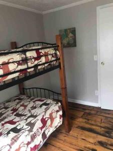 Poschodová posteľ alebo postele v izbe v ubytovaní Hoot Nanny's Cottage on Mossy Creek