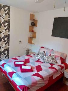Postel nebo postele na pokoji v ubytování Apartment in Core area of Medulin